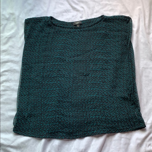 Talbots Tops - ⭐️LAST CHANCE⭐️ Talbots Teal & Black Blouse